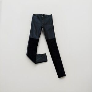 Zadig & Voltaire Women's Pharly Deluxe Lamb Leather Skinny Pant Emo Grunge 26x31